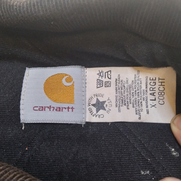 Vintage Union Made Carhartt Jacket double two way zipper 1999 Sz X Large - Picture 10 of 16